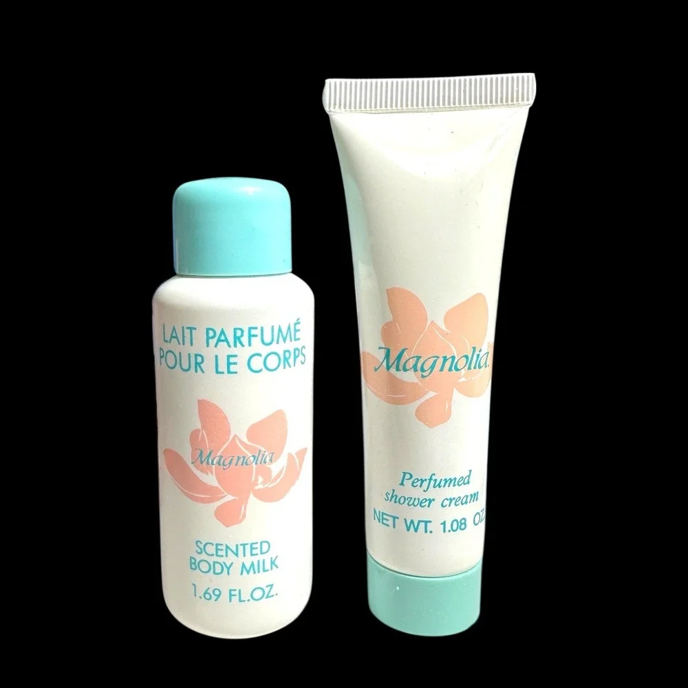 Yves Rocher Magnolia ~ Vintage Bath Body Gift Set Soap Lotion Shower Gel France